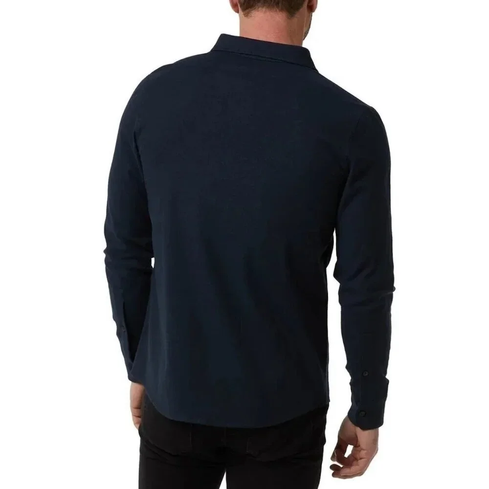 32 Degrees Heat Men's XXL Blue Corduroy Button-Up Shirt  N0271